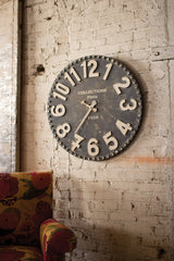 Kalalou Black And White Wooden Wall Clock