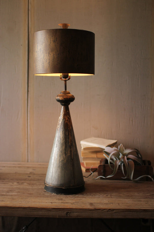 Kalalou Table Lamp With Metal Bases And Shade | Modishstore | Table Lamps