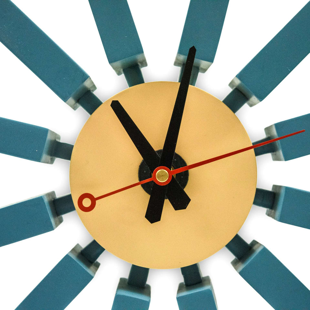 LeisureMod Vdara Modern Design Block Silent Non-Ticking Wall Clock | Clocks | Modishstore - 2