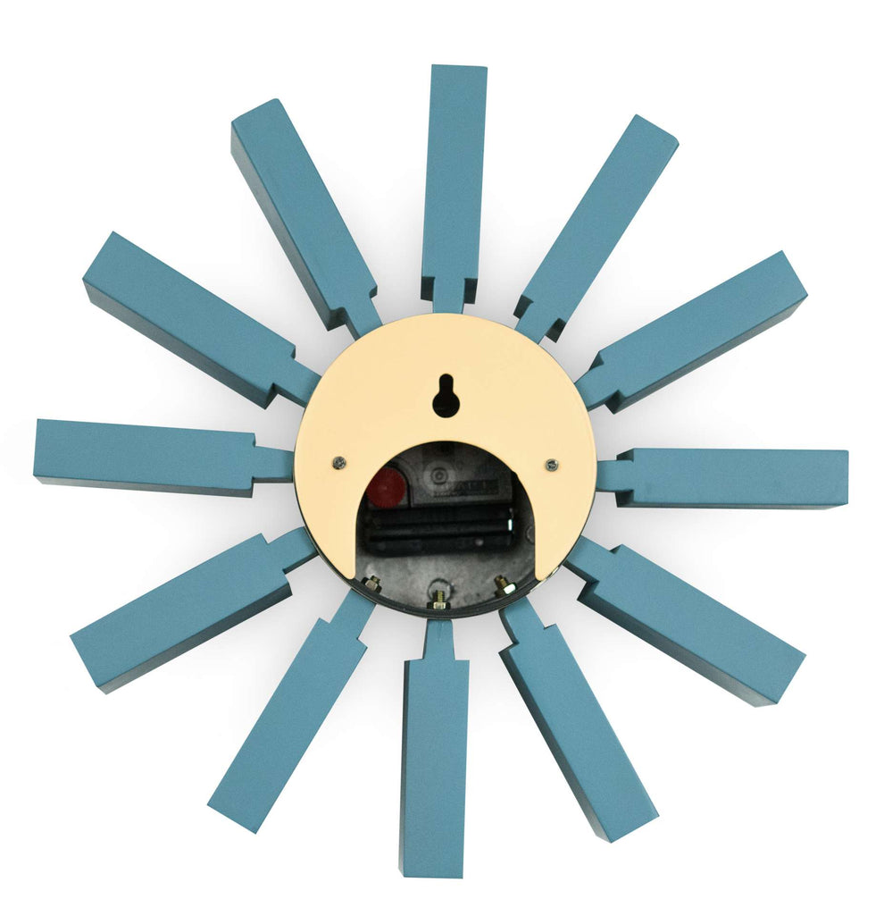 LeisureMod Vdara Modern Design Block Silent Non-Ticking Wall Clock | Clocks | Modishstore - 4