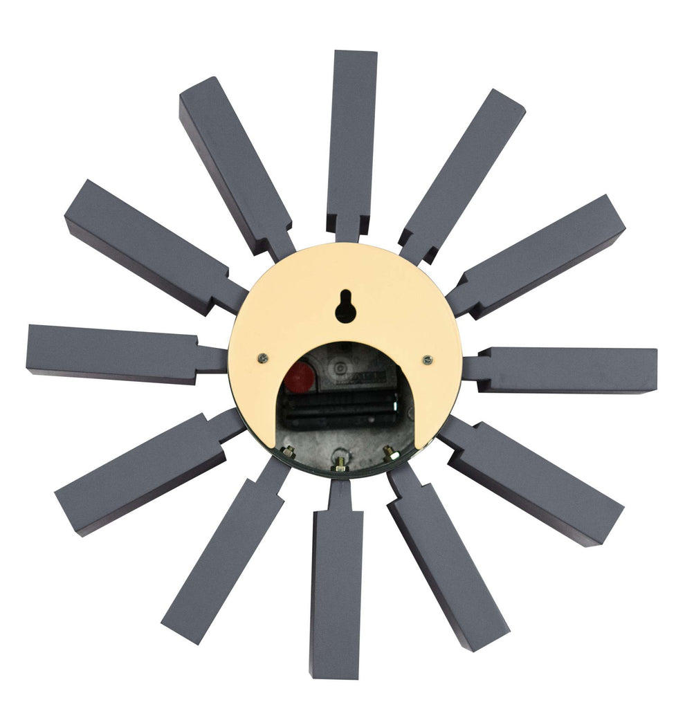 LeisureMod Vdara Modern Design Block Silent Non-Ticking Wall Clock | Clocks | Modishstore - 12