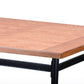Baxton Studio Broxburn Wood & Metal Industrial Dining Table | Dining Tables | Modishstore - 2