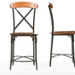 baxton studio broxburn light brown wood metal bar stool set of 2 | Modish Furniture Store-2