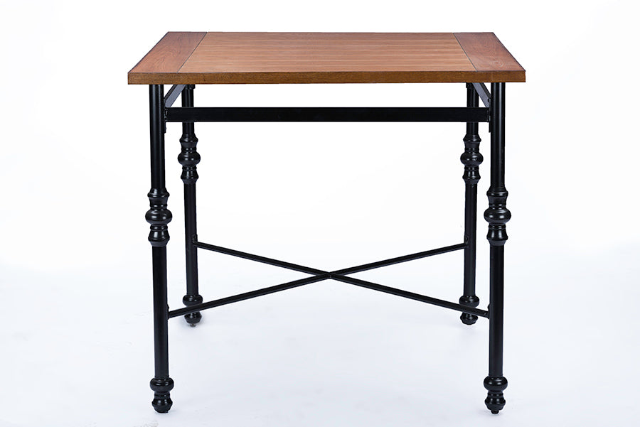 Baxton Studio Broxburn Wood & Metal Industrial Pub Table | Pub Tables | Modishstore