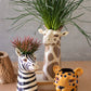 Ceramic Safari Animal Succulent Planters Set Of 3 By Kalalou | Modishstore | Planters, Troughs & Cachepots
