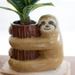 Ceramic Sloth Planters Set Of 4 By Kalalou-4