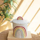 Ceramic Rainbow Canister By Kalalou | Jars & Canisters | Modishstore