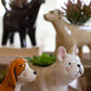 Ceramic Dog Planters Set Of 5 By Kalalou | Planters, Troughs & Cachepots | Modishstore - 3