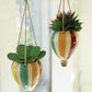 Set Of Two Ceramic Hot Air Balloon Hanging Planters By Kalalou | Planters, Troughs & Cachepots | Modishstore
