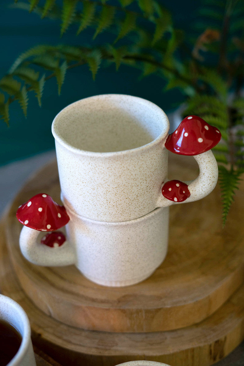Ceramic Mug - Mushroom By Kalalou | Decor | Modishstore - 2