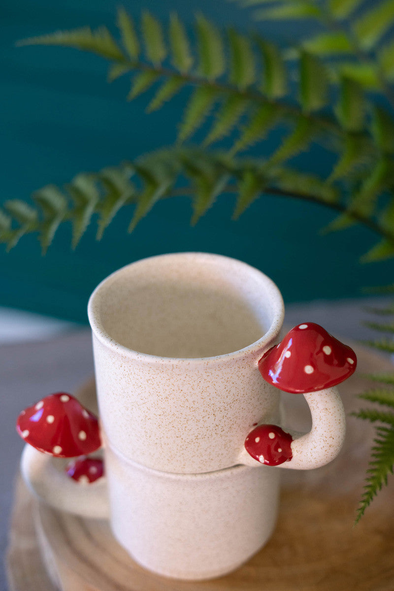 Ceramic Mug - Mushroom By Kalalou | Decor | Modishstore - 3