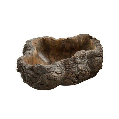 Vagabond Vintage Cement  Planter,Burled Bark - Set of 2 | Modishstore | Planters, Troughs & Cachepots-3