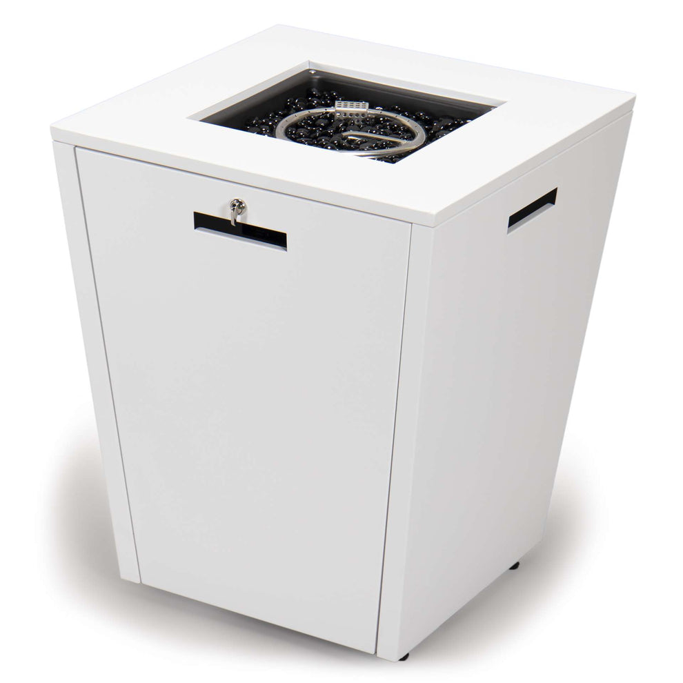 LeisureMod Chelsea Aluminum Patio Modern Propane Fire Pit Side Table | Outdoor Tables | Modishstore - 24