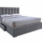 Baxton Studio Sarter Contemporary King-Size Bed with 2-drawer | Beds | Modishstore - 2