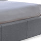 Baxton Studio Sarter Contemporary King-Size Bed with 2-drawer | Beds | Modishstore - 4