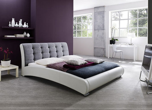 Baxton Studio Guerin Contemporary Queen-Size Platform Bed | Beds | Modishstore