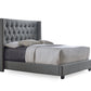baxton studio katherine contemporary grey fabric nail head trim king size wingback bed | Modish Furniture Store-2
