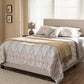 Baxton Studio Hampton Modern and Contemporary Light Beige Fabric Upholstered Full Size Bed | Modishstore | Beds