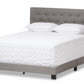 baxton studio cassandra modern and contemporary light grey fabric upholstered king size bed | Modish Furniture Store-2
