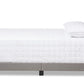 baxton studio cassandra modern and contemporary light grey fabric upholstered full size bed | Modish Furniture Store-3
