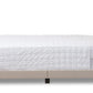 baxton studio brookfield modern and contemporary beige fabric upholstered grid tufting king size bed | Modish Furniture Store-3