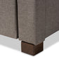 baxton studio brandy modern and contemporary grey fabric upholstered king size platform bed with storage drawer | Modish Furniture Store-6