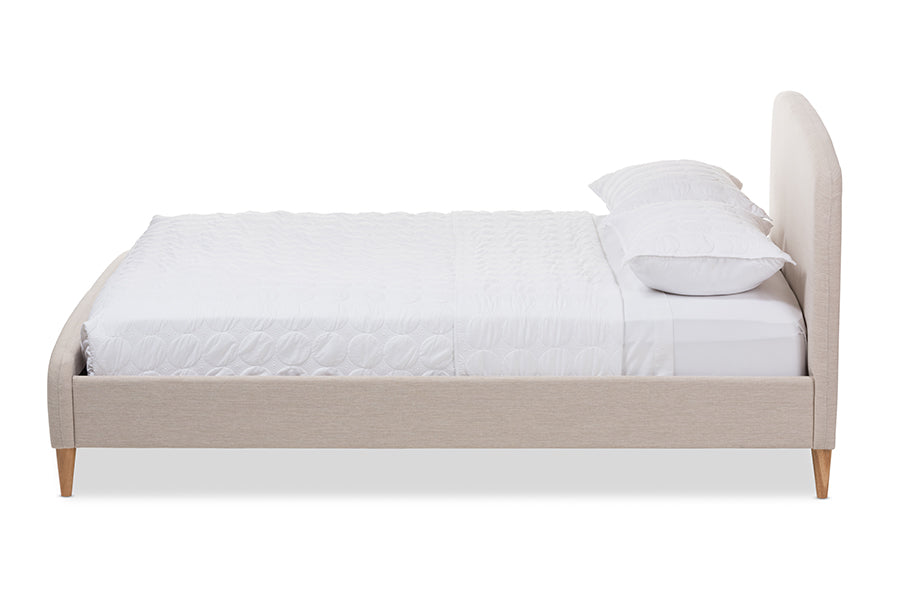 baxton studio brandy light beige fabric upholstered queen size storage platform bed | Modish Furniture Store-3