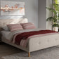 Baxton Studio Samson Mid-Century Light Beige Fabric Upholstered Full Size Platform Bed | Modishstore | Beds