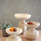 Turned Wooden Pedestals Set Of 3 By Kalalou | Modishstore | Pedestal Trays