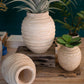 Set Of Three Natural Wooden Gourd Pots By Kalalou | Planters, Troughs & Cachepots | Modishstore - 7