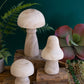 Set Of Three Natural Wooden Mushrooms By Kalalou | Sculptures | Modishstore