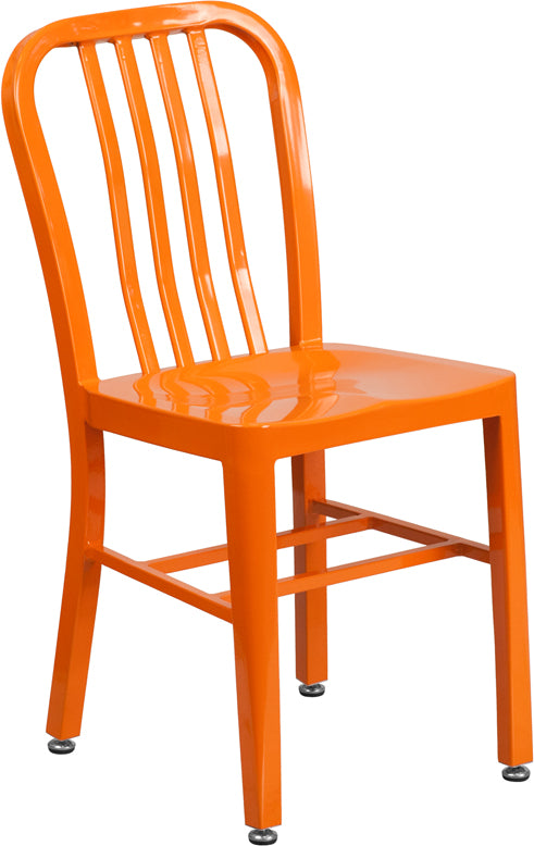 Flash Furniture Metal Indoor-Outdoor Chair | Outdoor Chairs | Modishstore - 1