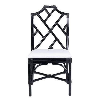 Emery Rattan Chippendale Side Chair Set of 2 by Jeffan | Side Chairs | Modishstore - 2