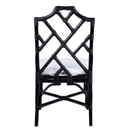 Emery Rattan Chippendale Side Chair Set of 2 by Jeffan | Side Chairs | Modishstore - 3
