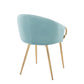 Claire Chair - Set of 2 Blue By LumiSource | Dining Chairs | Modishstore - 6