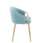 Claire Chair - Set of 2 Blue By LumiSource | Dining Chairs | Modishstore - 5