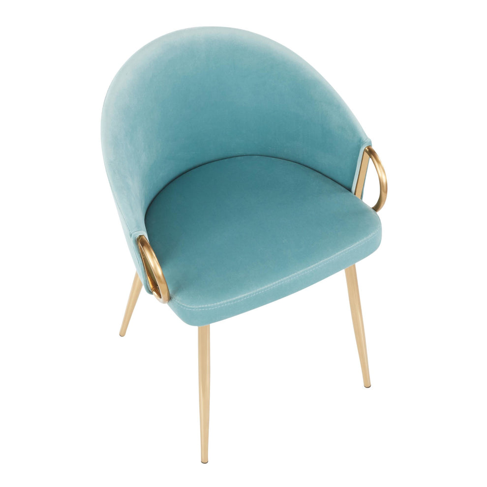 Claire Chair - Set of 2 Blue By LumiSource | Dining Chairs | Modishstore - 9