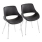 Fabrico Chair - Set of 2 Black By LumiSource | Dining Chairs | Modishstore - 2