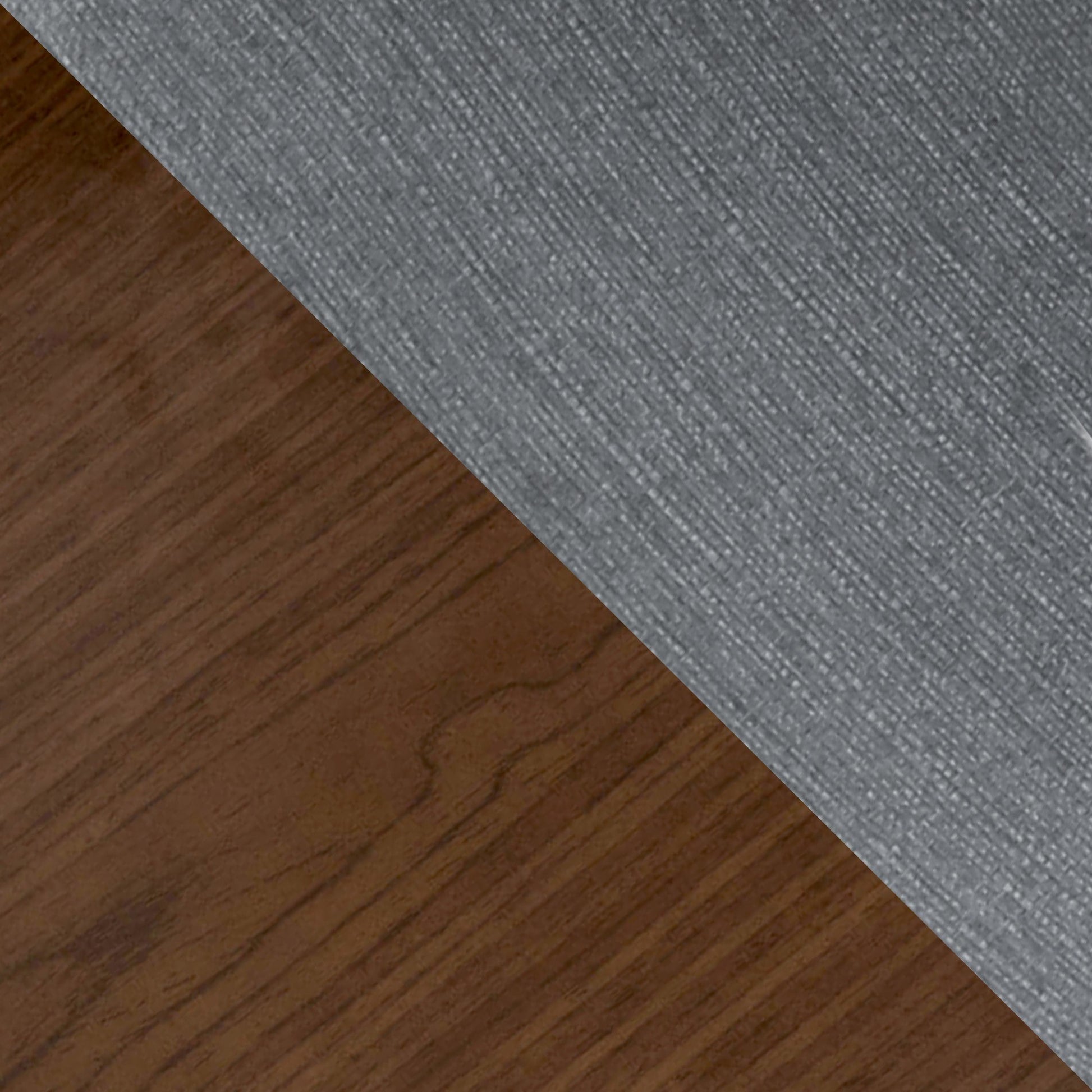 Fabrizzi Mid-Century Modern Dining/Accent Chair in Walnut Wood and Grey Fabric By LumiSource - Set of 2 | Dining Chairs | Modishstore - 5