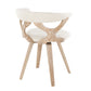 Gardenia Chair Cream By LumiSource | Dining Chairs | Modishstore - 4