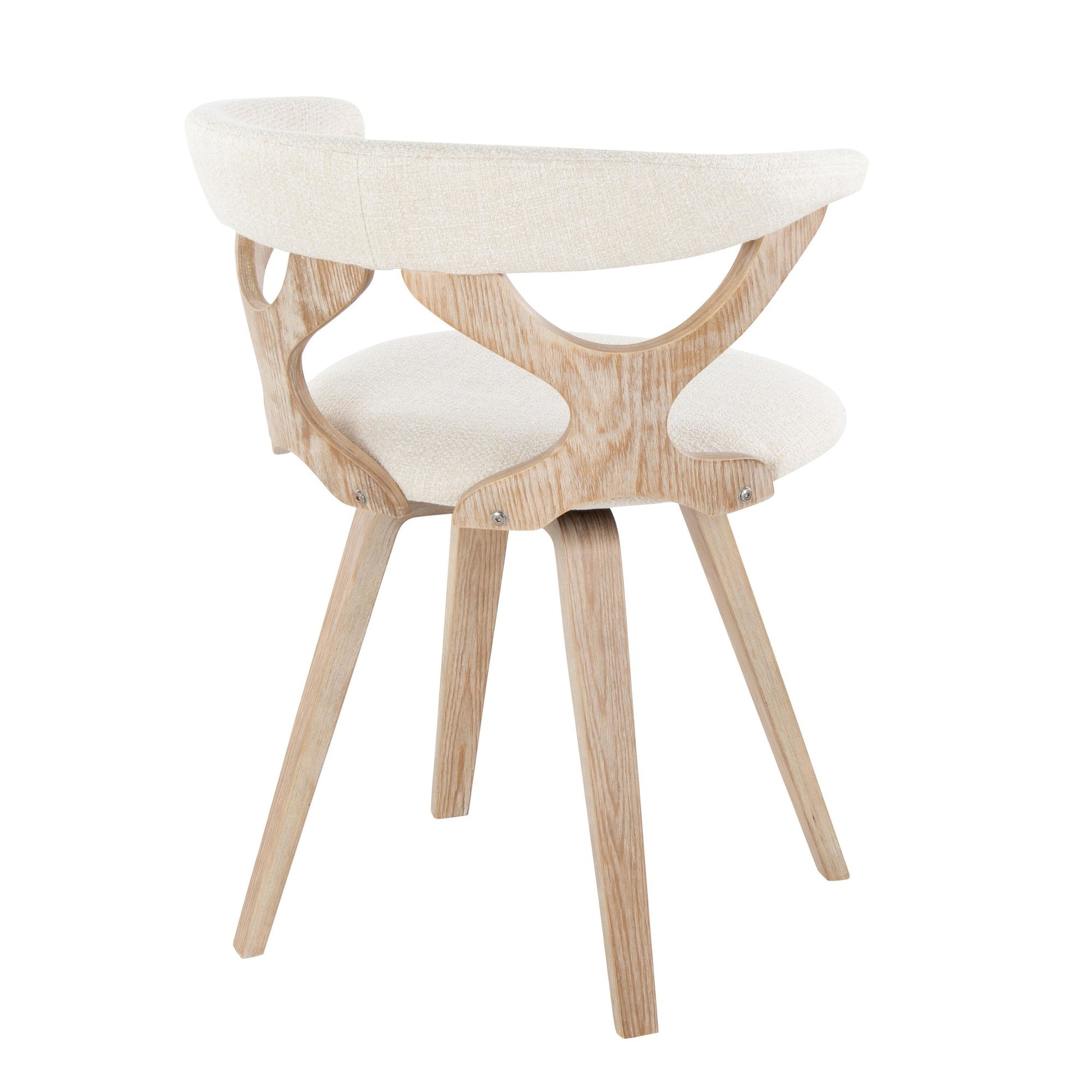 Gardenia Chair Cream By LumiSource | Dining Chairs | Modishstore - 4