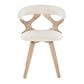 Gardenia Chair Cream By LumiSource | Dining Chairs | Modishstore - 6
