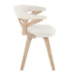 Gardenia Chair Cream By LumiSource | Dining Chairs | Modishstore - 3