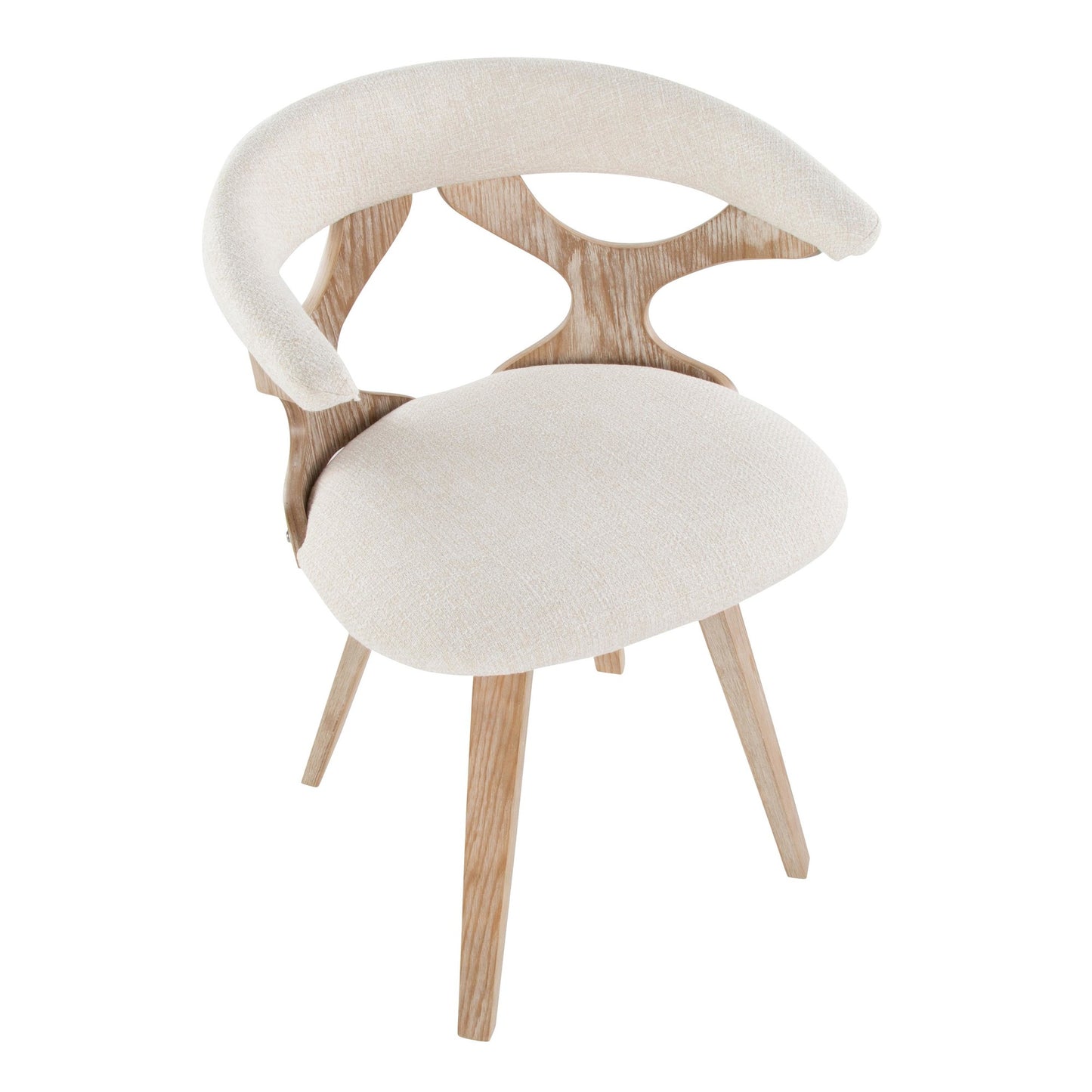 Gardenia Chair Cream By LumiSource | Dining Chairs | Modishstore - 7
