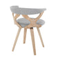 Gardenia Chair Cream By LumiSource | Dining Chairs | Modishstore - 11