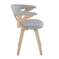 Gardenia Chair Cream By LumiSource | Dining Chairs | Modishstore - 10