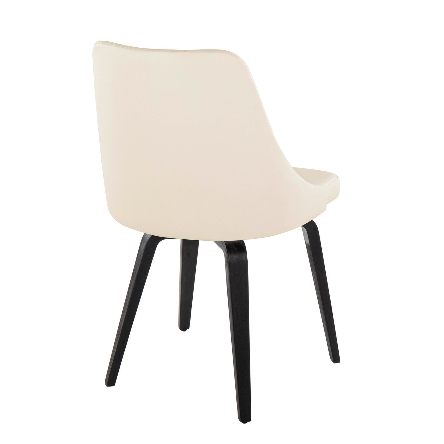Giovanni Chair - Set of 2 Black Cream By LumiSource | Dining Chairs | Modishstore - 5