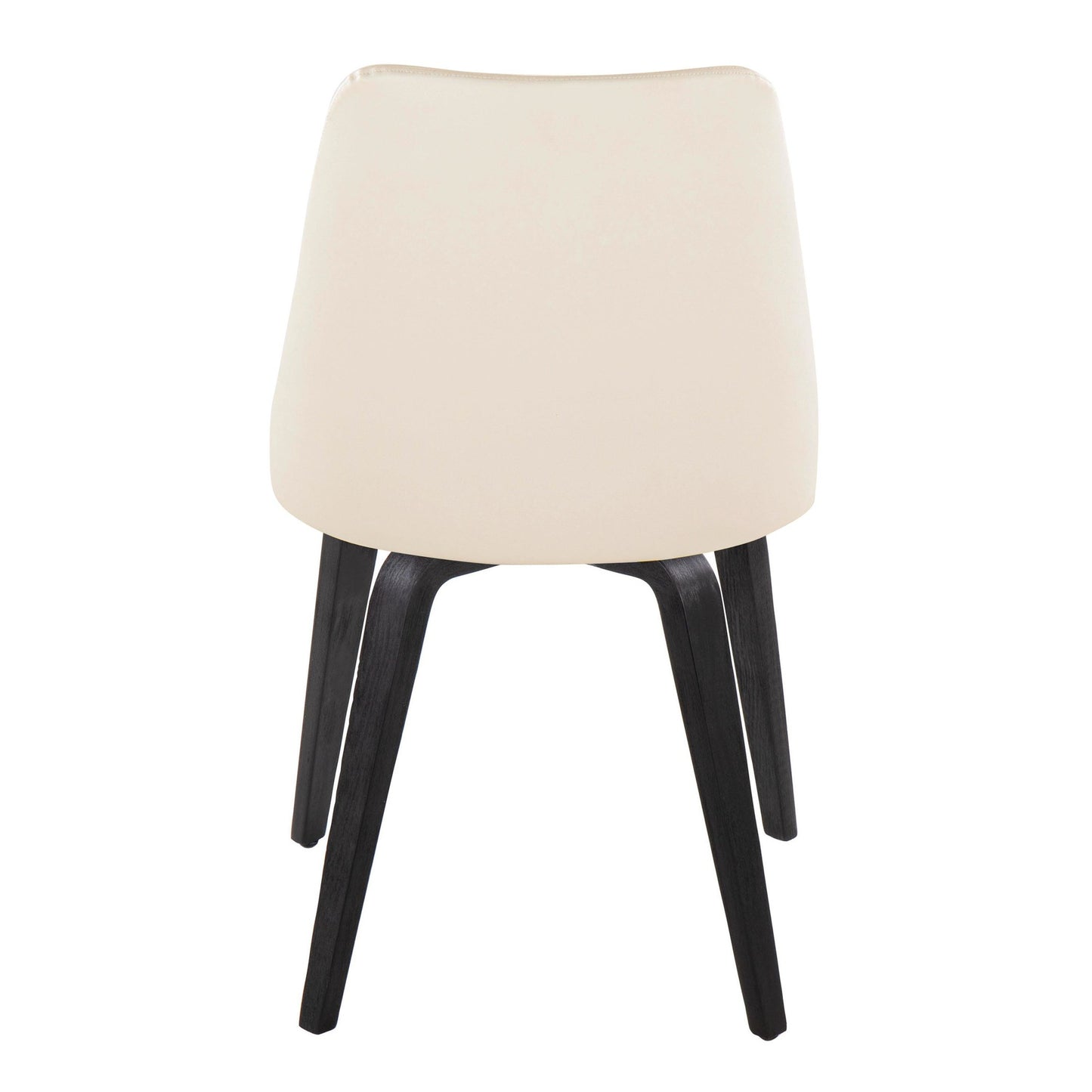 Giovanni Chair - Set of 2 Black Cream By LumiSource | Dining Chairs | Modishstore - 6