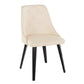 Giovanni Chair - Set of 2 Black Cream By LumiSource | Dining Chairs | Modishstore - 3