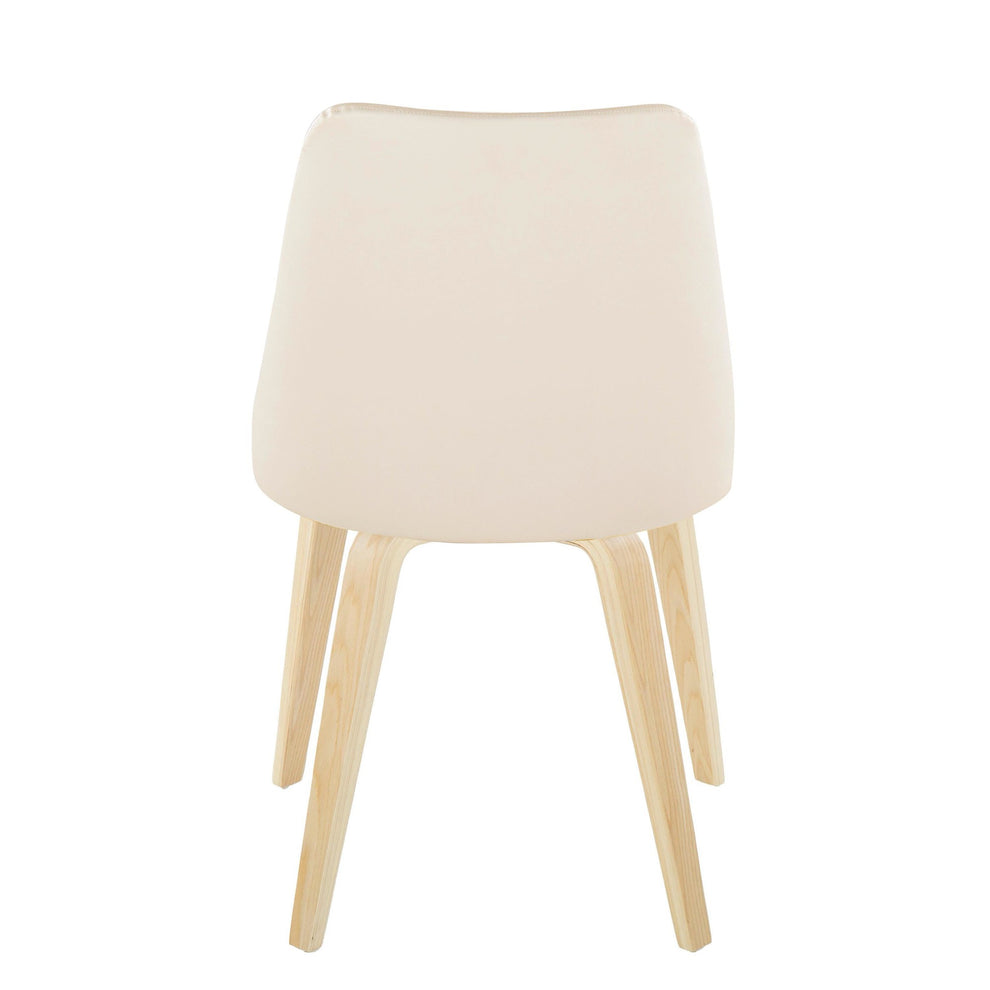 Giovanni Chair - Set of 2 Black Cream By LumiSource | Dining Chairs | Modishstore - 13